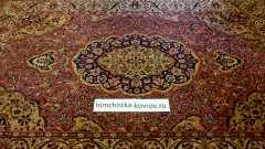 Ковер, прошедший чистку специализированной химией на основе воды