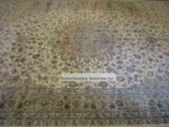 Шелковый ковер ручной работы почищен 