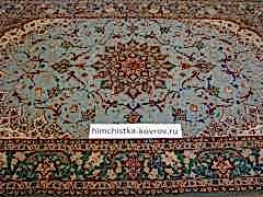 Шерстяной ковер ручной работы после химчистки 