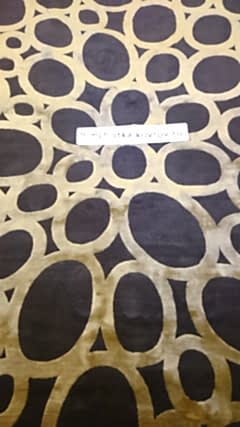 Шерстяной с шелком ковер после пожара. Восстановлен полностью