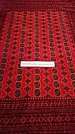 Восстановленный ковер после полного затопления водой